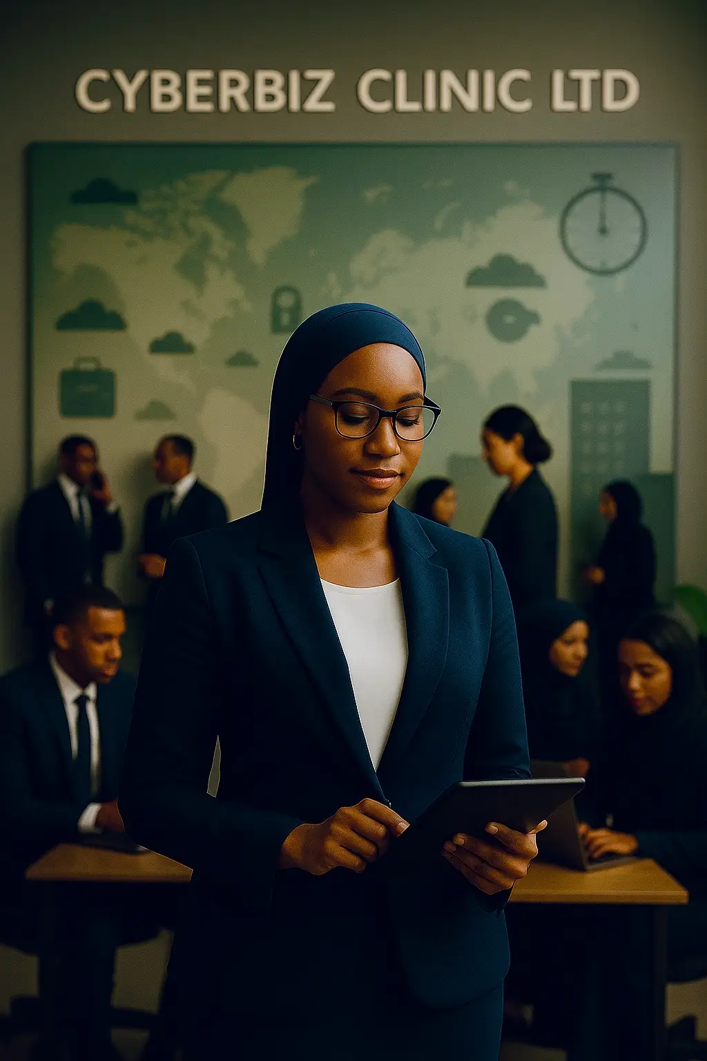 CyberBiz Clinic Ltd. team in Sierra Leone