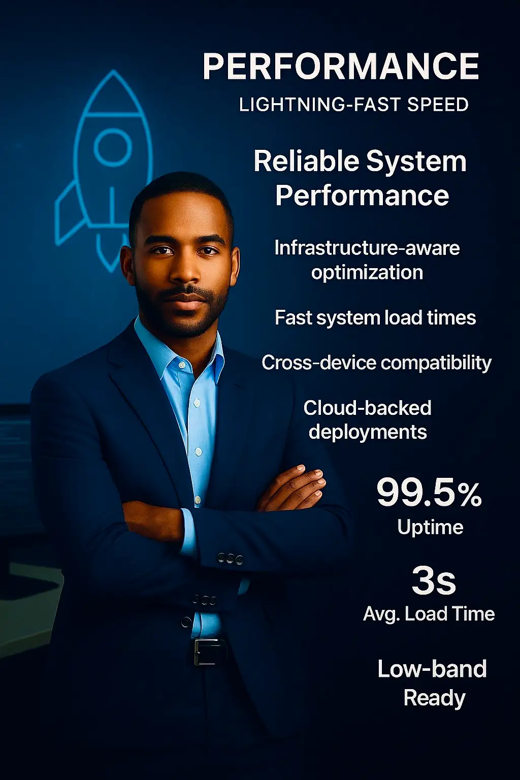 Performance-optimised platform in use